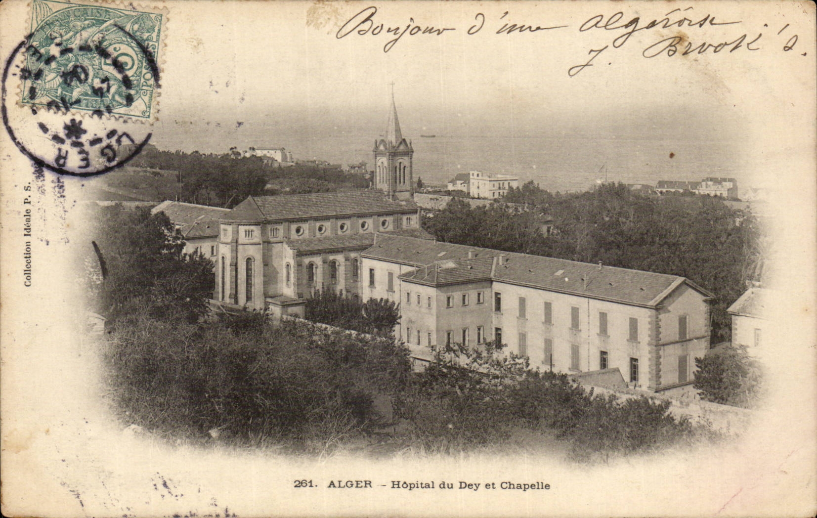 Krankenhaus Algerien-Algiers CPA des Dey und der Wolbung