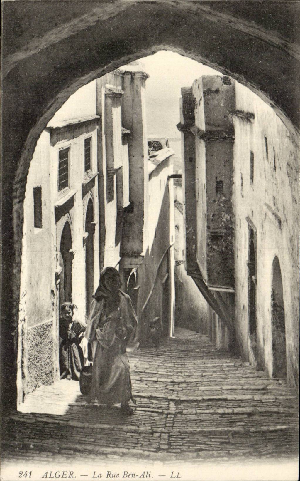 Algerien Algiers CPA die Strasse Ben Ali