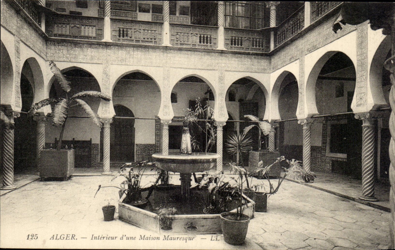 Algerien Innenalgiers CPA von einer maurischen Station