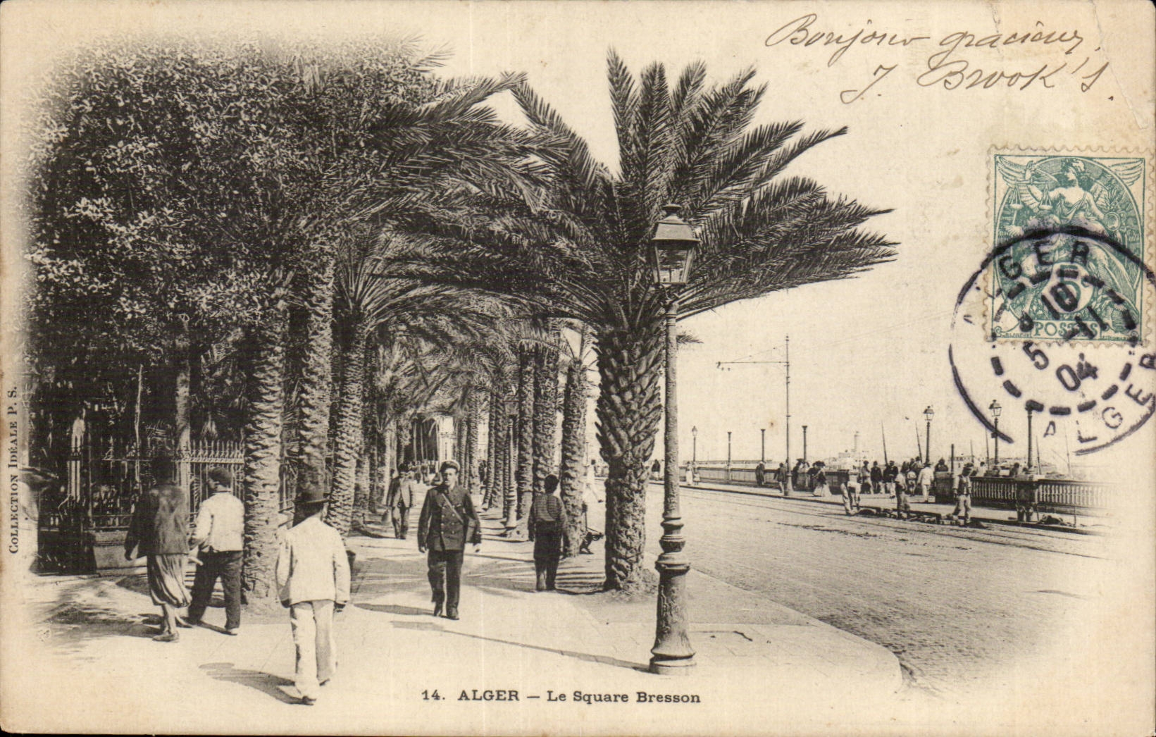 Algerien Algiers CPA der Bresson allgemeine Garten