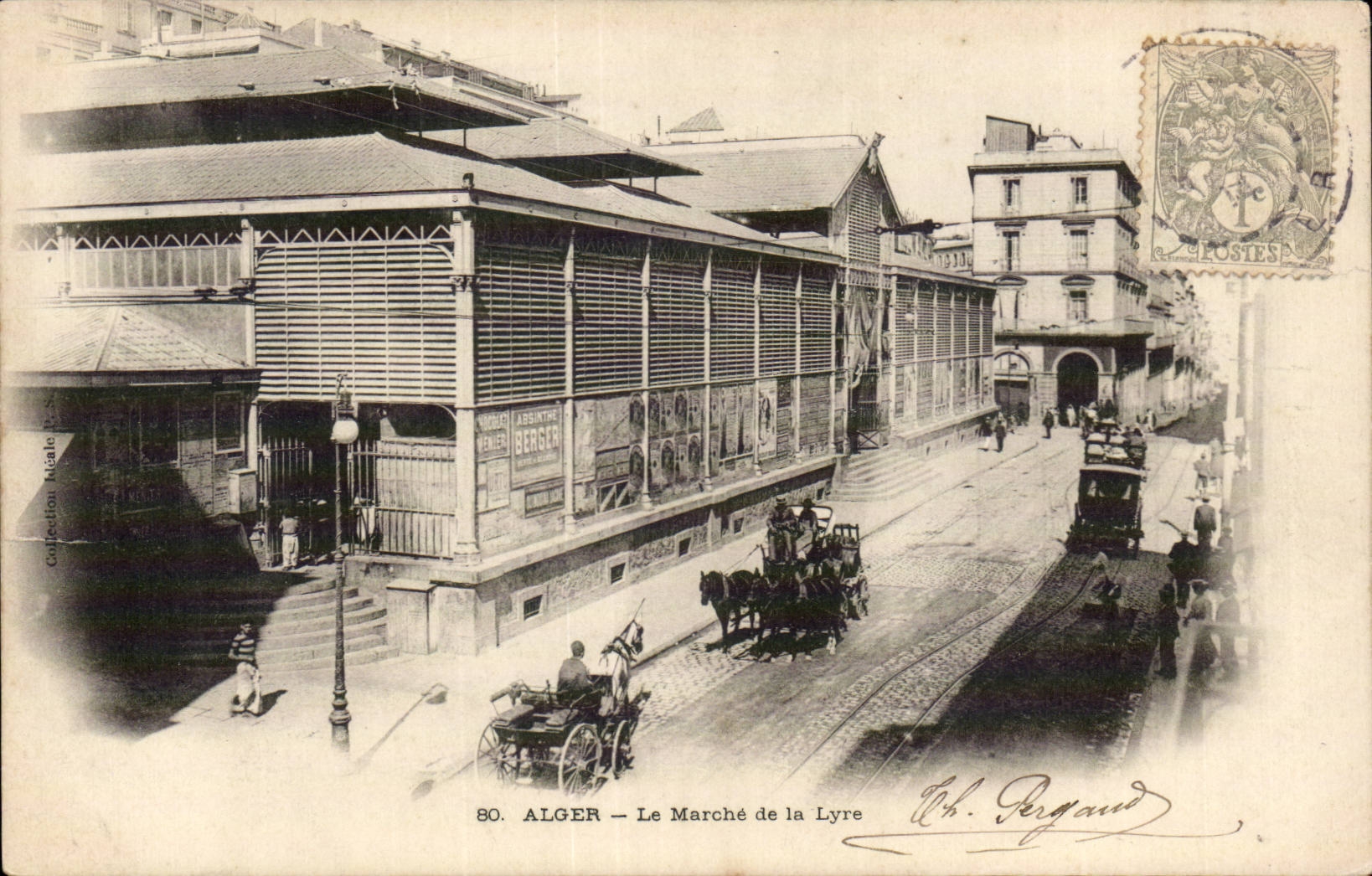 Markt Algerien-Algiers CPA des Quadranten