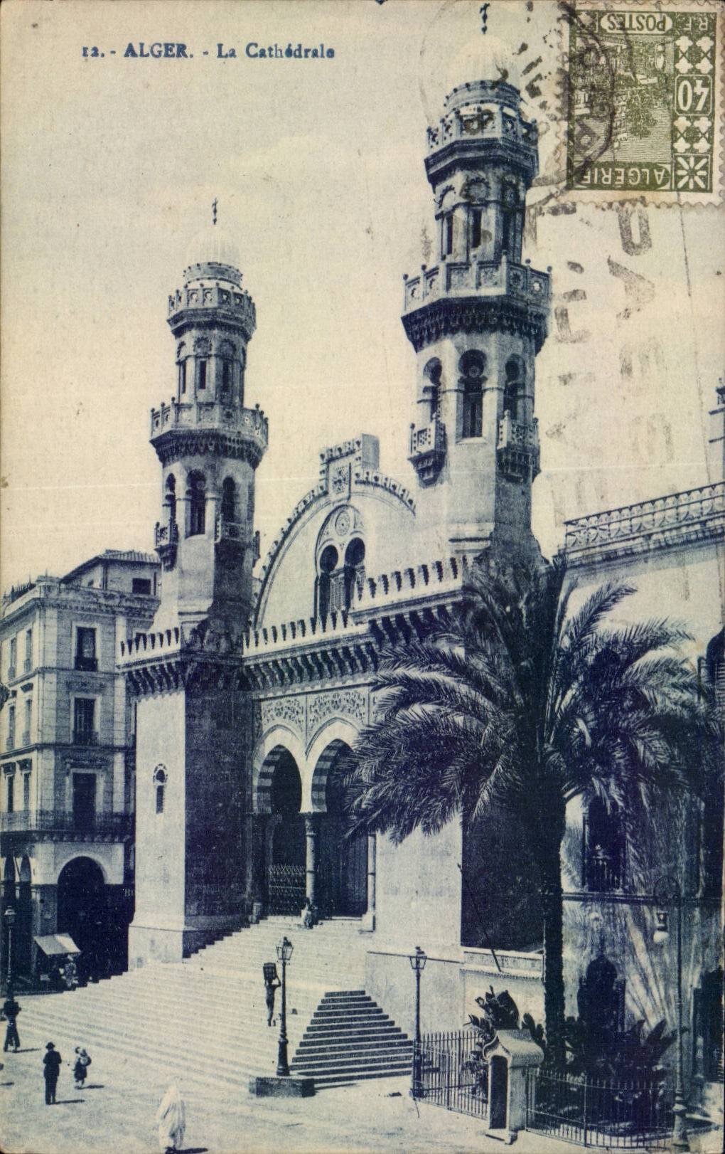 Algerien Algiers CPA die Kathedrale
