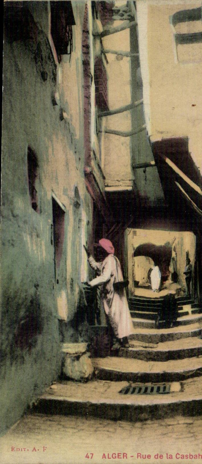 Strasse Algerien-Algiers CPA des Kasbah