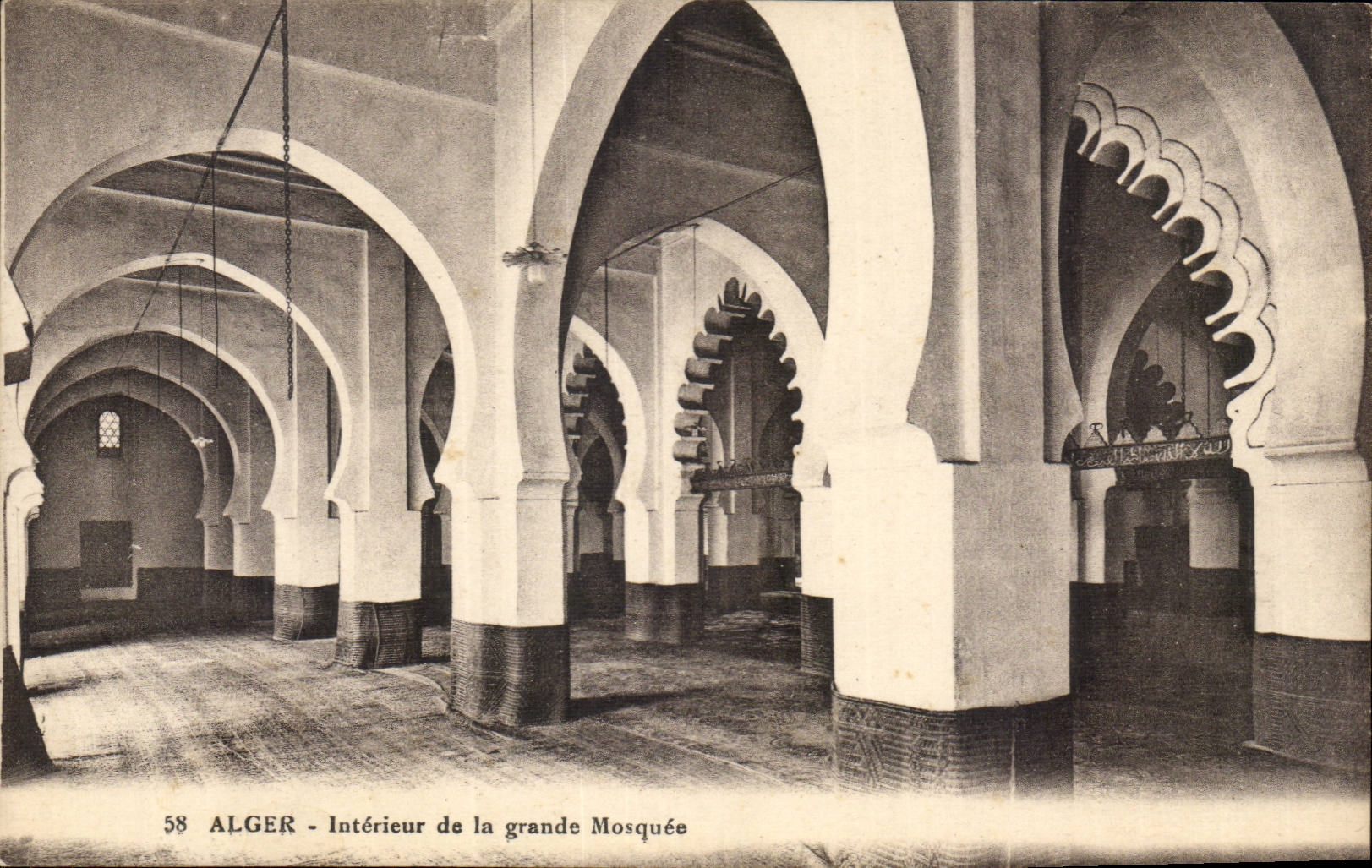 Algerien Innenalgiers CPA von der grossen Moschee