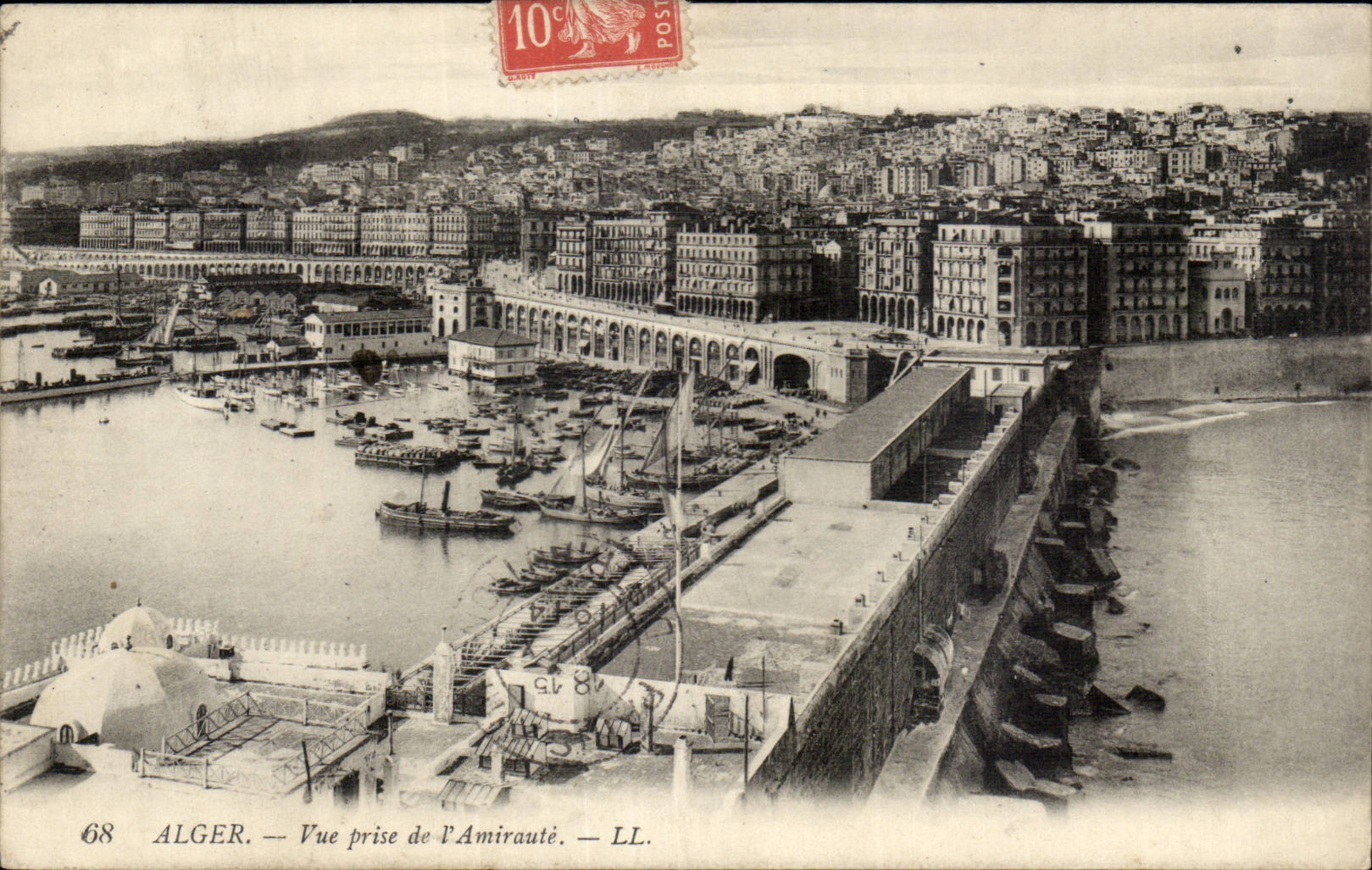 Algerien Algiers CPA gesehen von Admiralitat