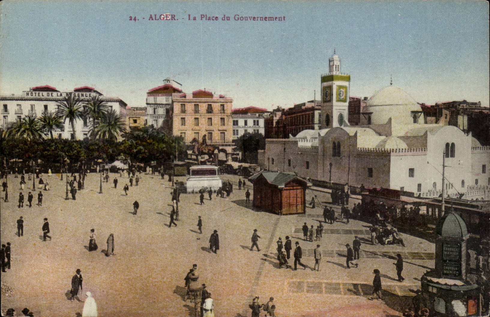 Algerien Algiers CPA der Ort der Regierung