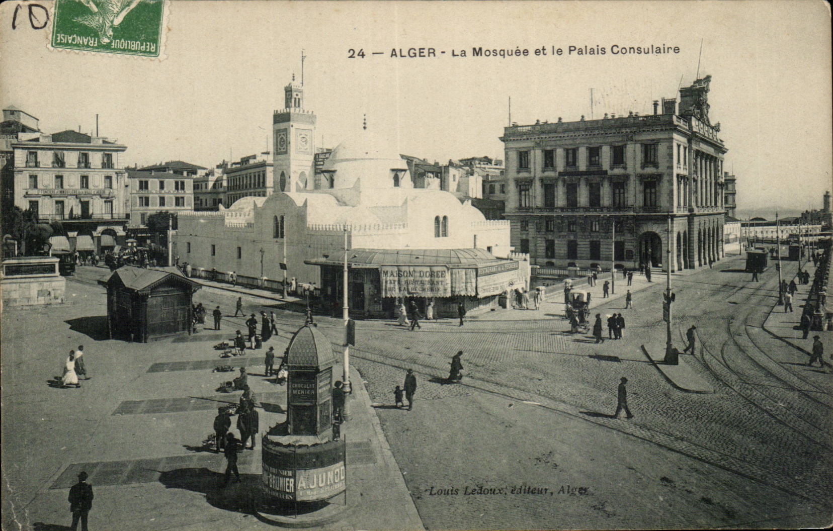 Algerien Algiers CPA die Moschee und der Konsulats- Gaumen