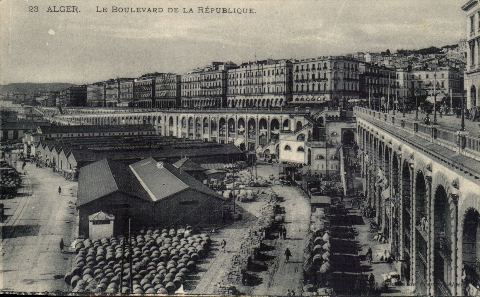 Algerien Algiers CPA die Prachtstrasse der Republik