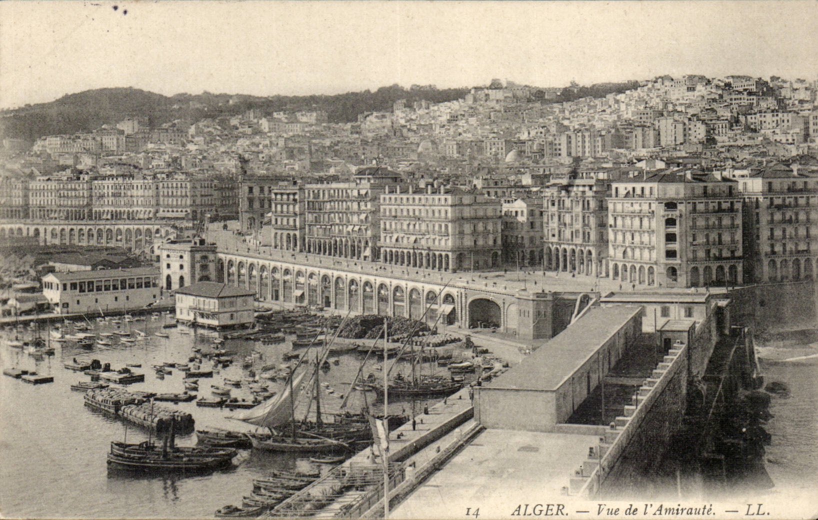 Algerien Algiers CPA gesehen von Admiralitat