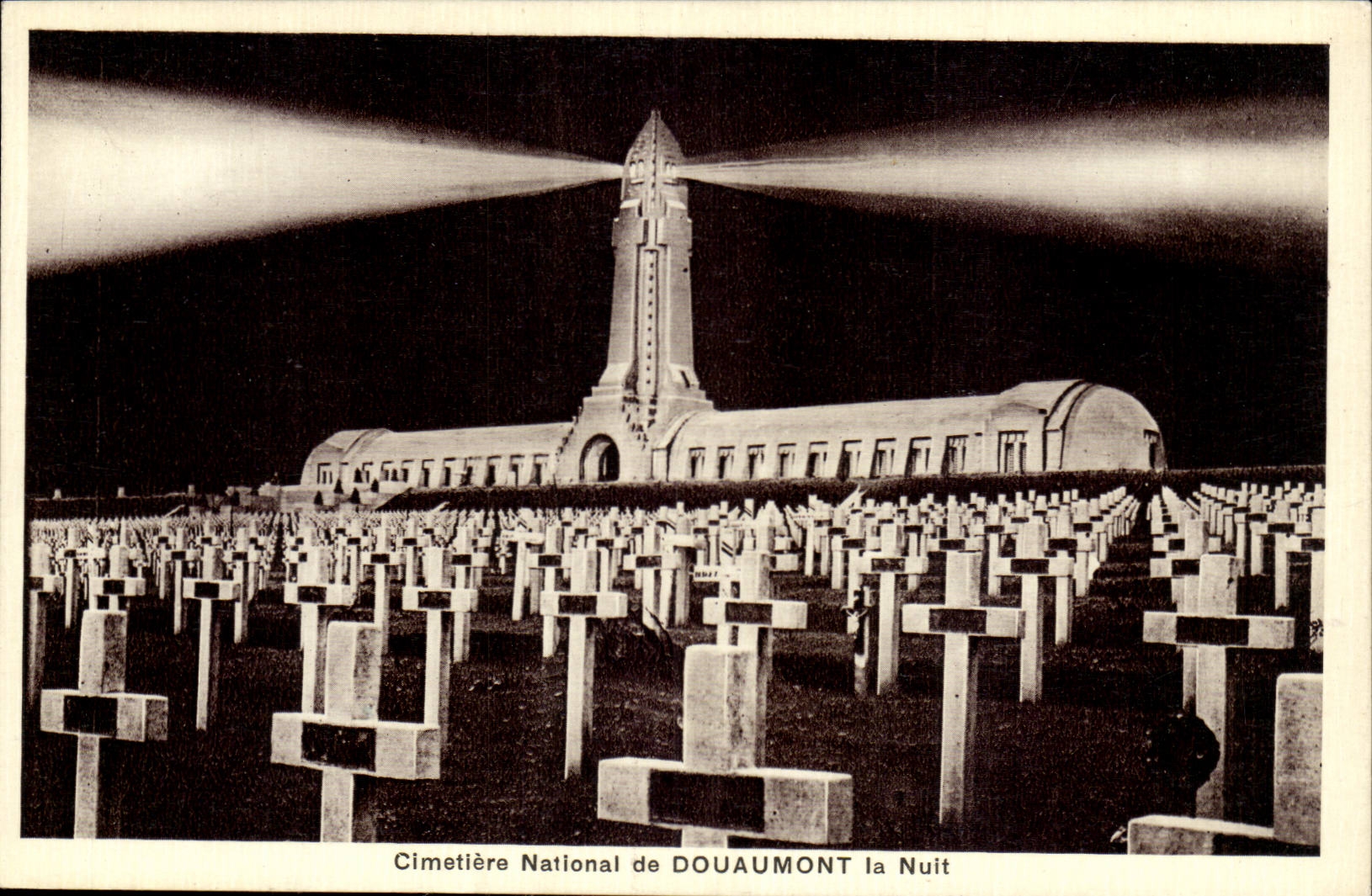National cemetery of Douaumont the Night - CPA