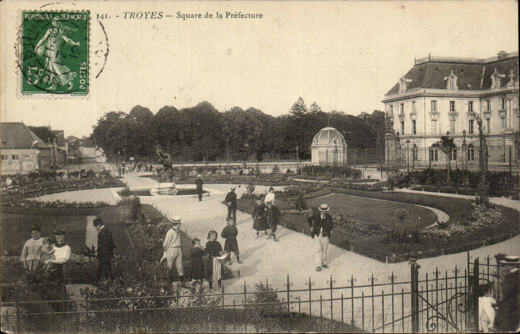 Troyes CPA Public garden of the prefecture