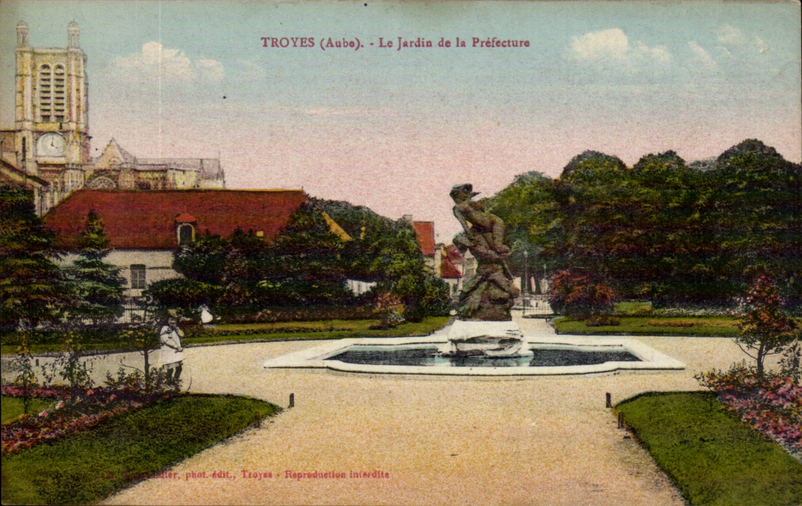 Troyes CPA the garden of the prefecture