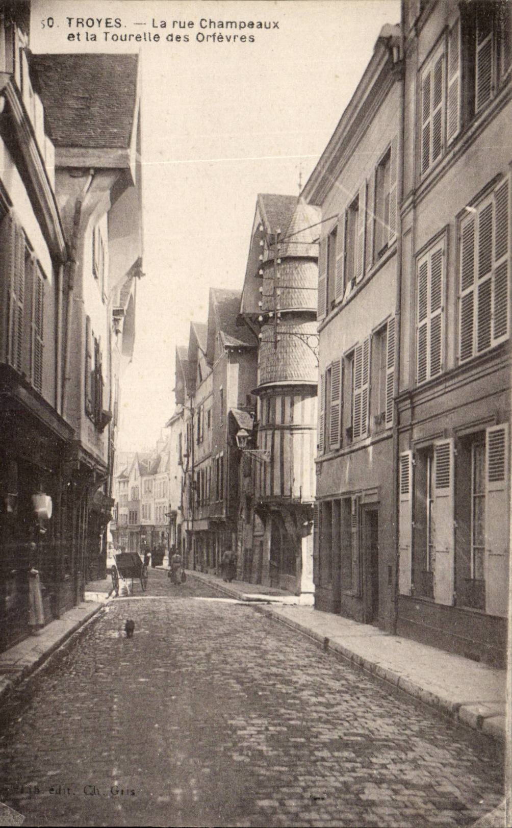 Troyes CPA Street Champeaux and the Malt kiln of the Goldsmiths