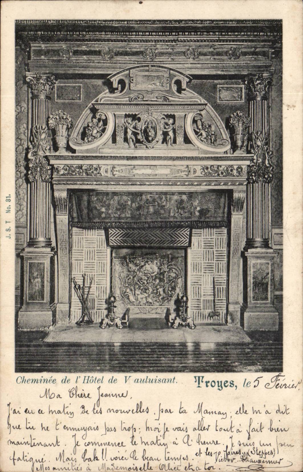 Troyes CPA Chimney of the hotel of Vauluisant