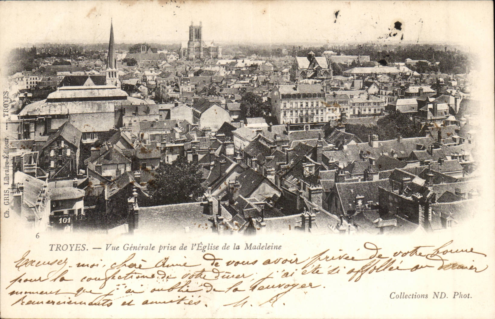 TRoyes CPA View taken of the church of the madeleine