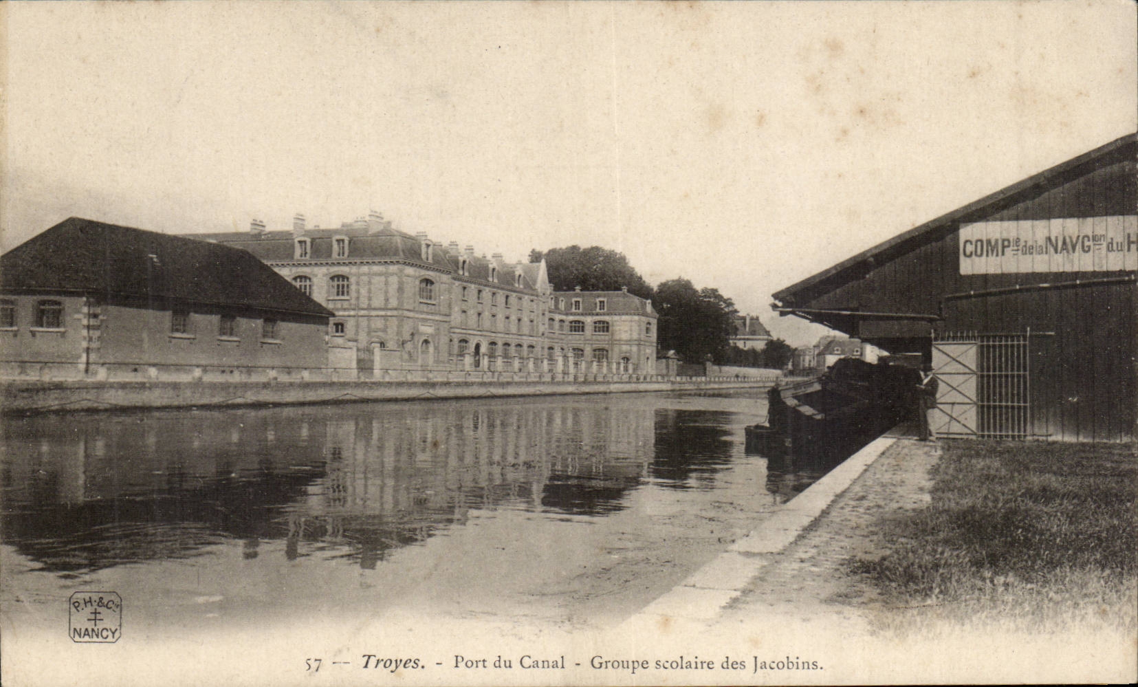 TRoyes CPA Bridge of the canal School complex of the Jacobins