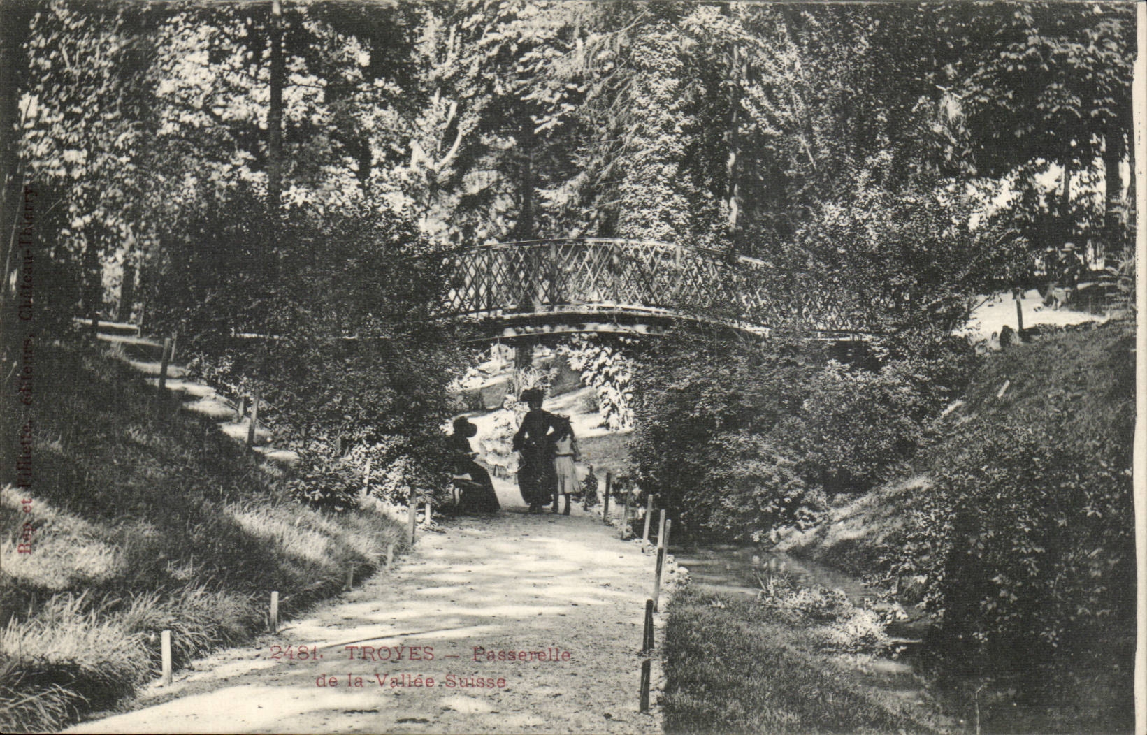 TRoyes CPA Footbridge of the Swiss valley
