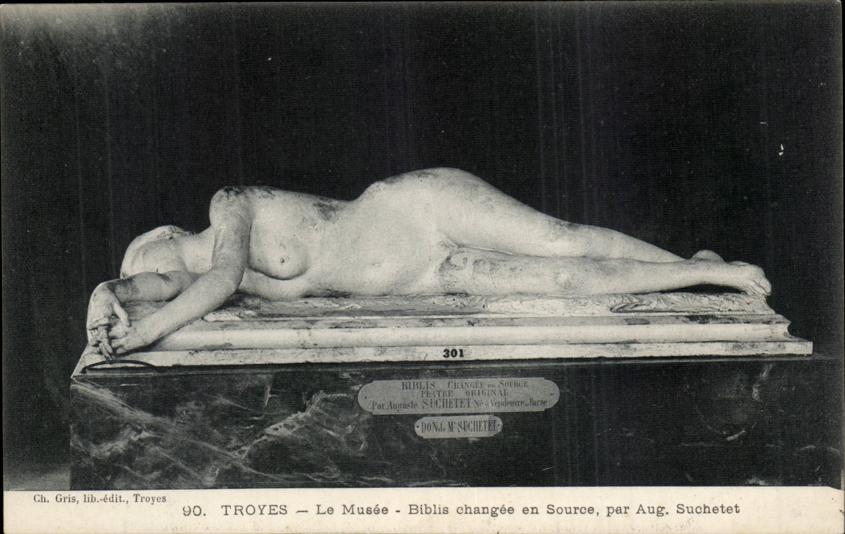 TRoyes CPA the museum Biblis changee in Source by Suchelet