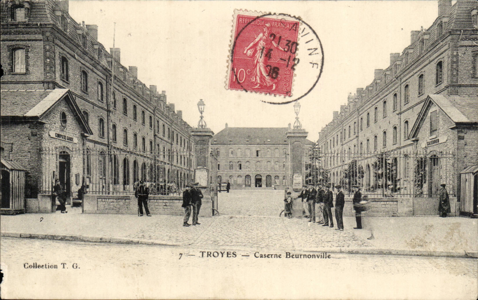 Troyes CPA Beurnonville Barracks