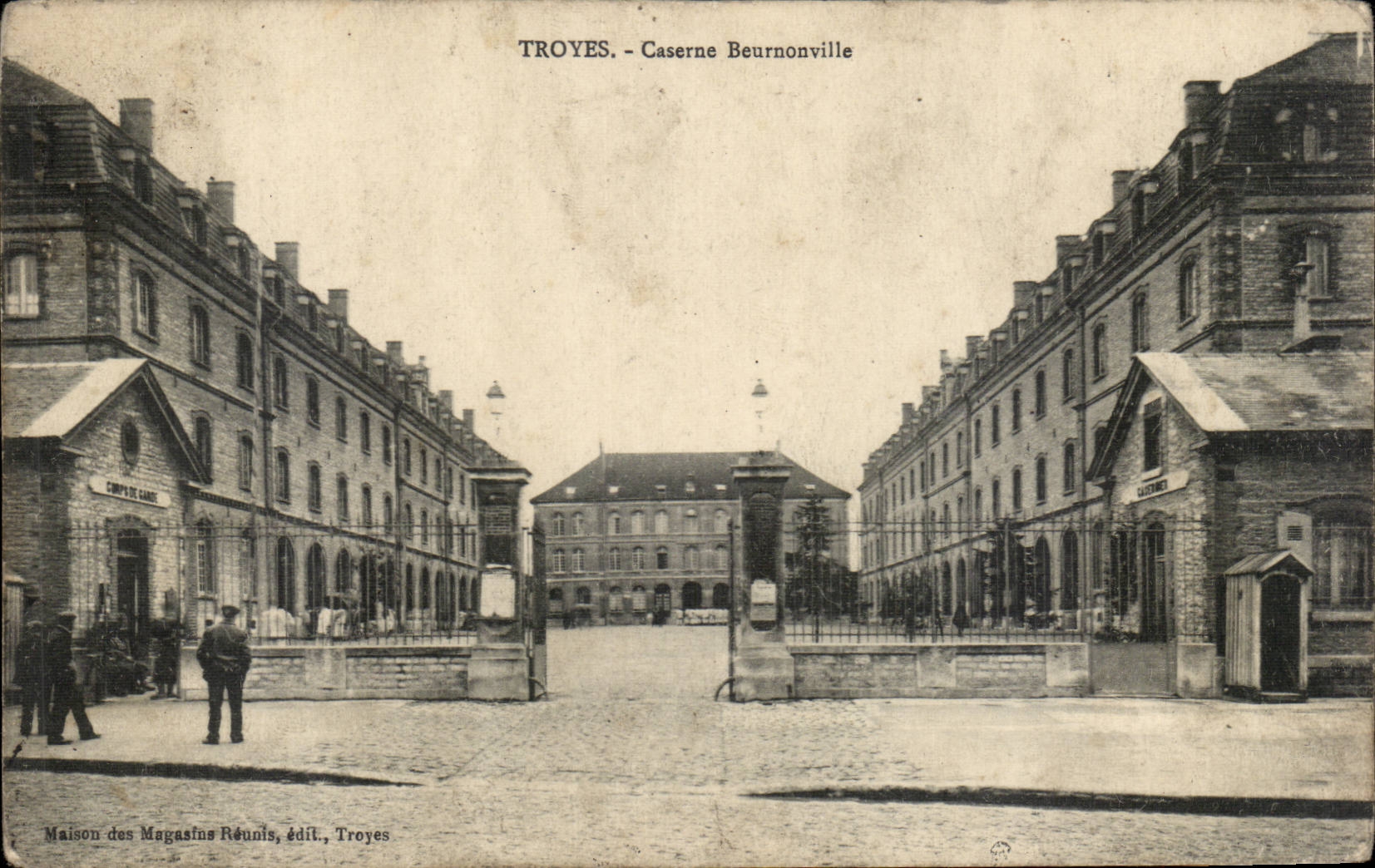 Troyes CPA Beurnonville Barracks