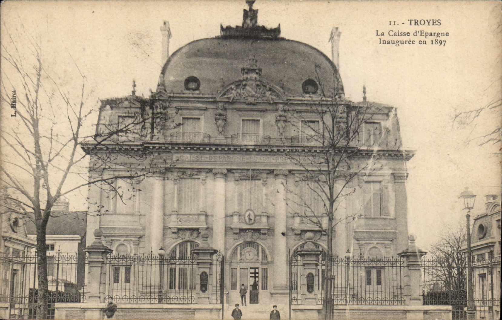 Troyes CPA Savings bank inauguree in 1897
