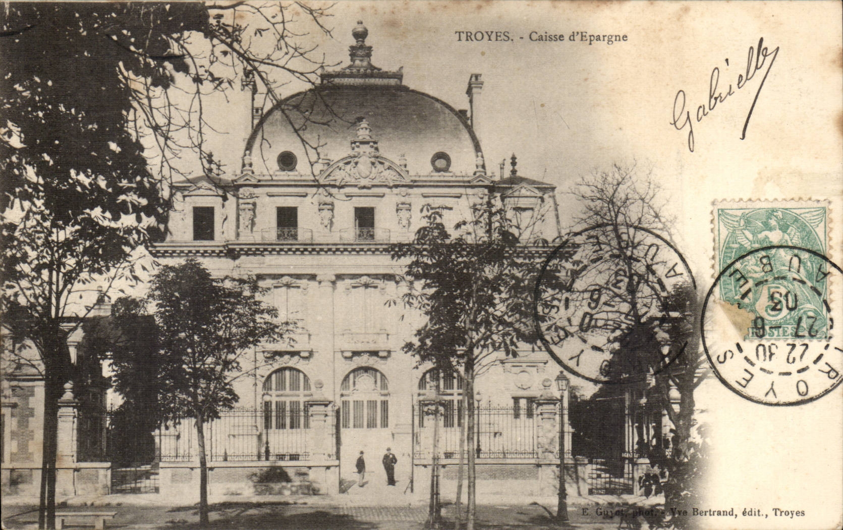 Troyes CPA Savings bank inauguree in 1897