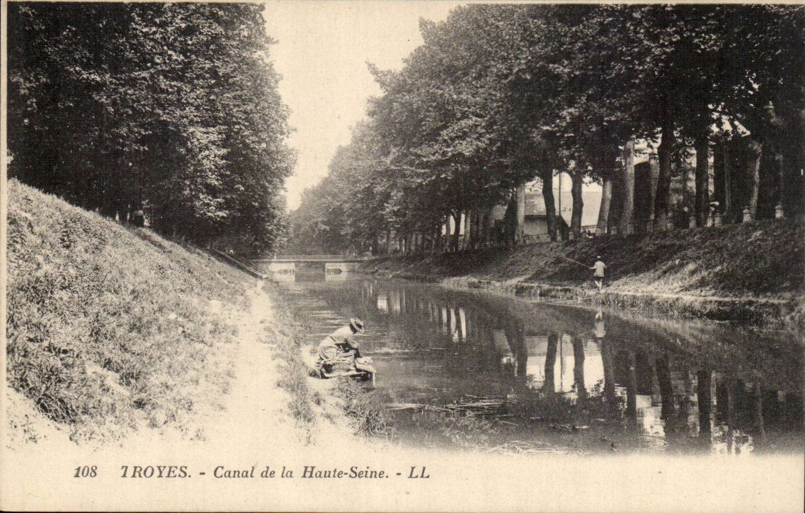 Troyes CPA Canal of the High Seine
