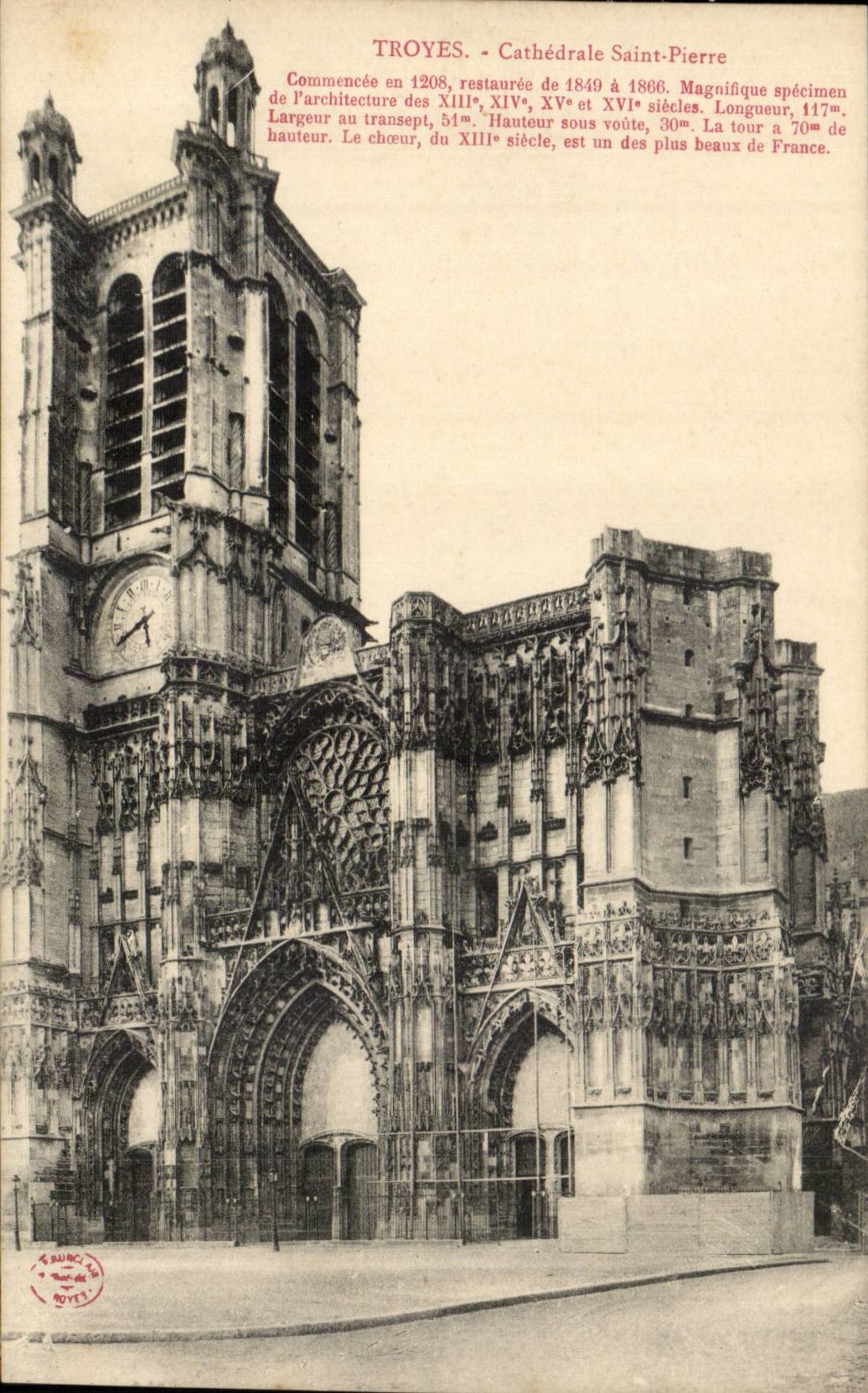 TRoyes CPA the cathedral St hones