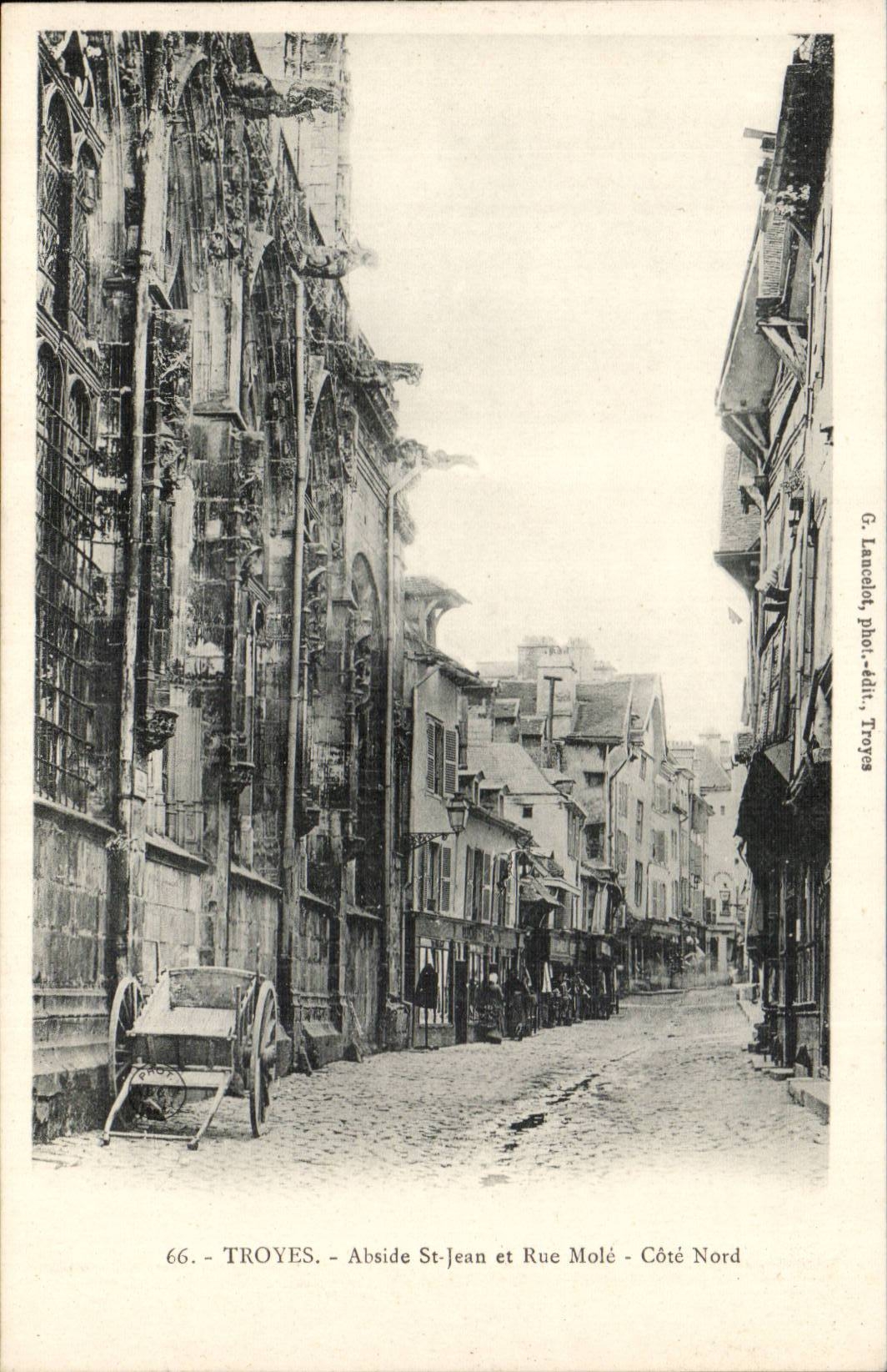 Troyes CPA Abisde Saint Jean and street Mole Dimension Northern