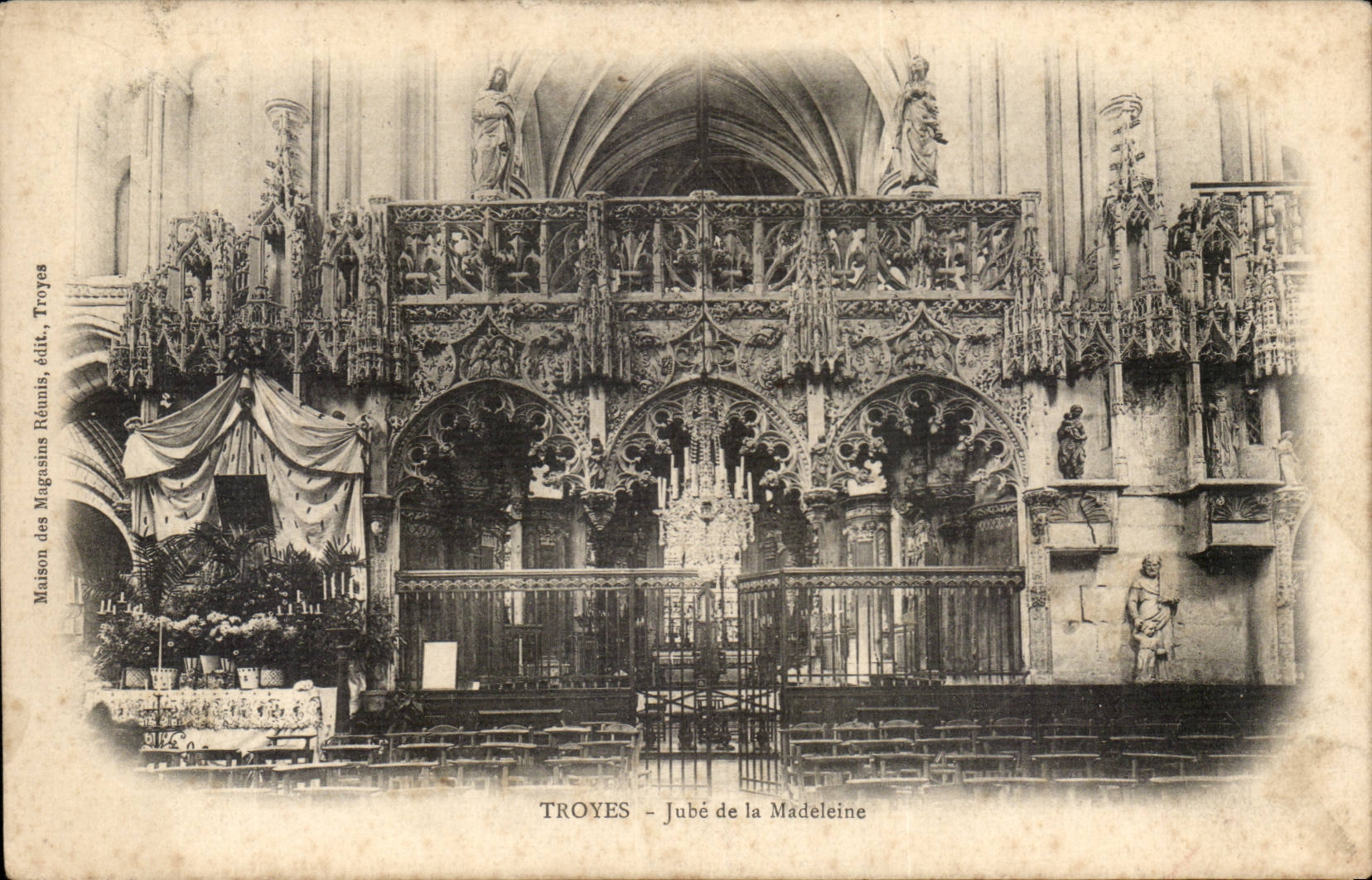 Troyes CPA Jube out of stone of the church of the Madeleine Works of the master mason Jean Gaude