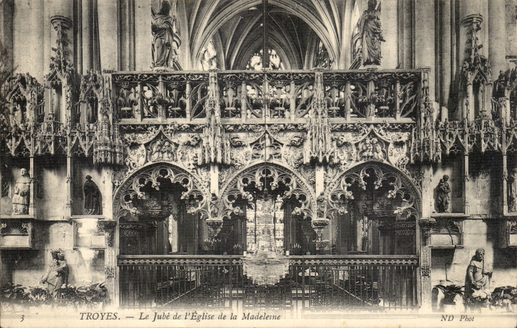 Troyes CPA Jube out of stone of the church of the Madeleine Works of the master mason Jean Gaude