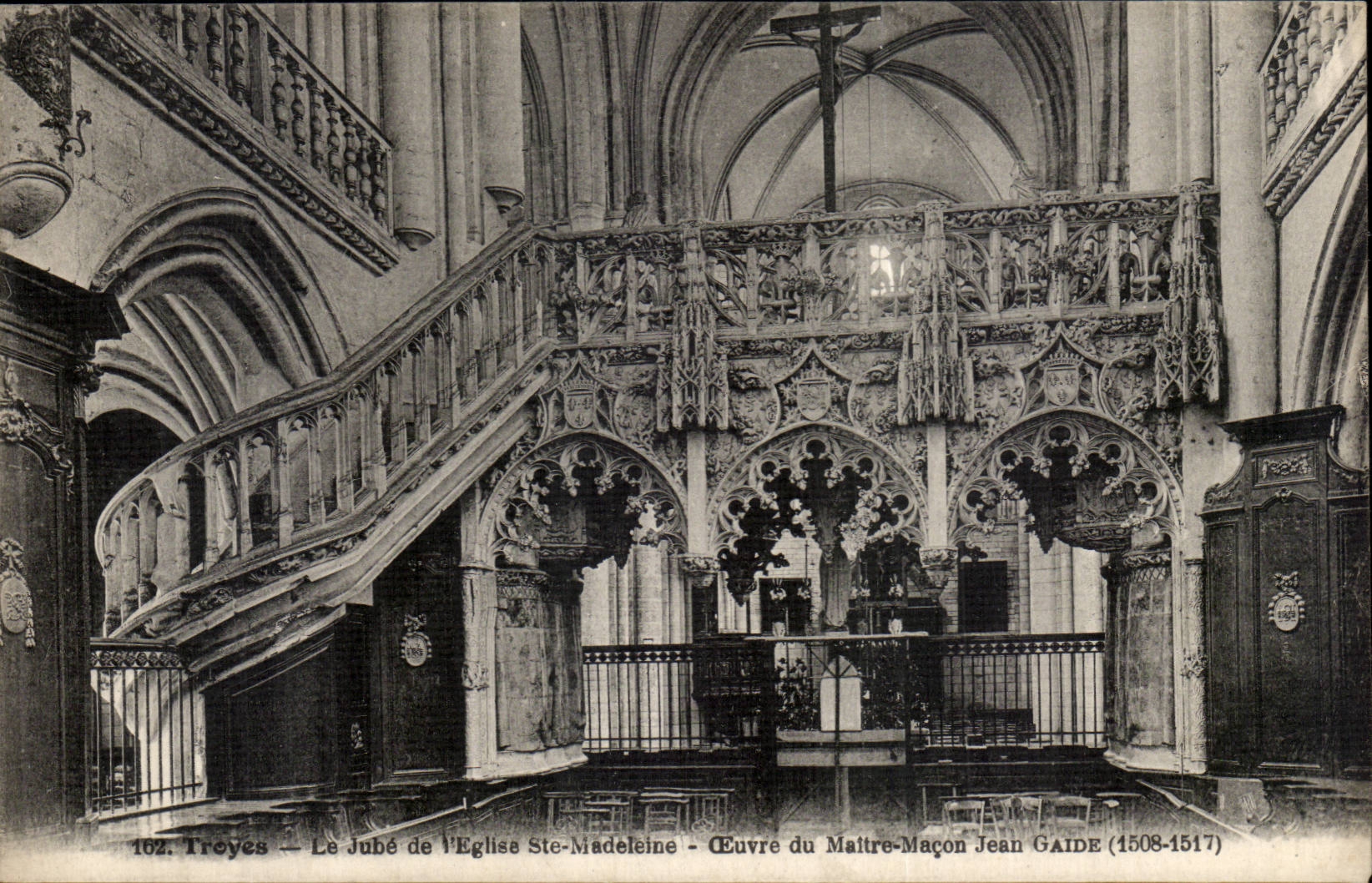 Troyes CPA Jube out of stone of the church of the Madeleine Works of the master mason Jean Gaude