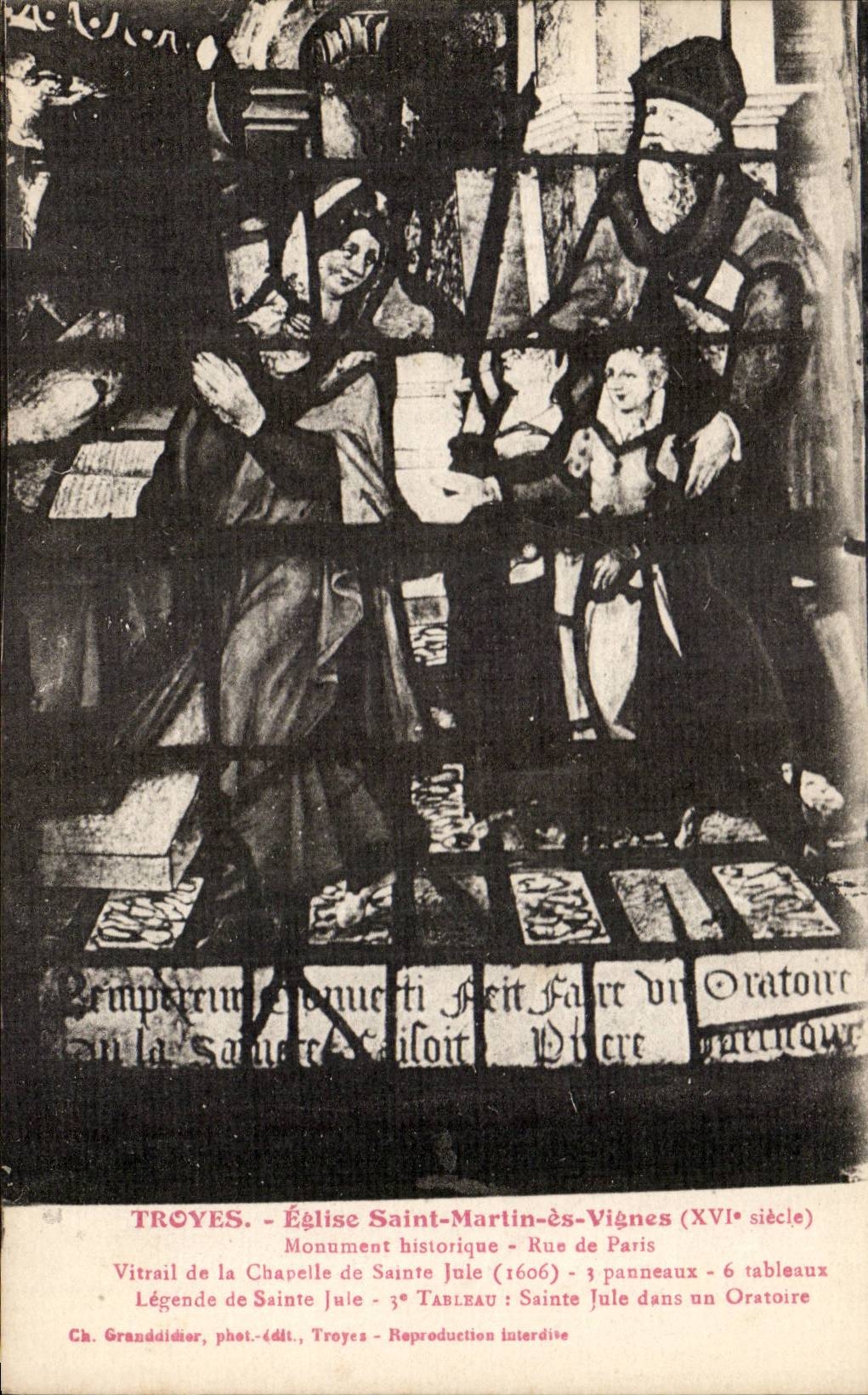 Troyes CPA Eglise Saint Martin be Vines