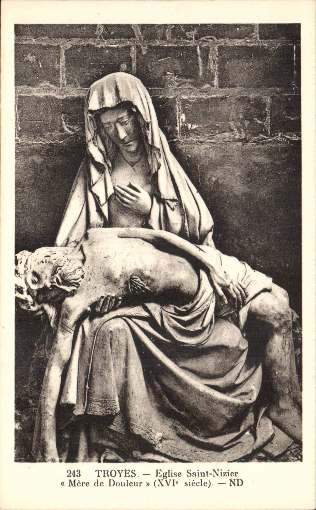 Troyes CPA Church of Saint Nizier Sea of pain