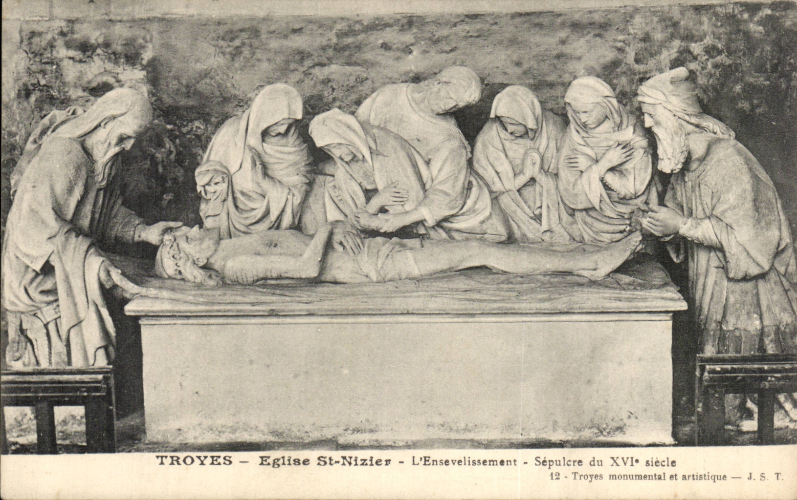 Troyes CPA Church of Saint Nizier the burial Sepulchre of 16th