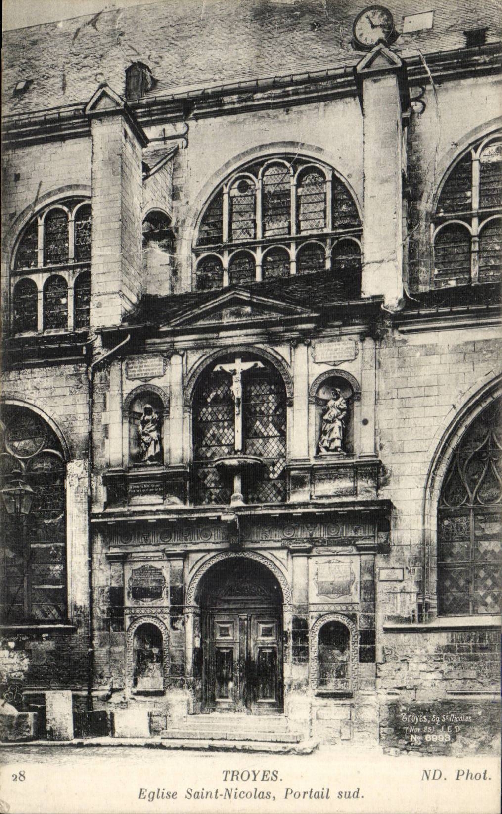 Troyes CPA Church Saint Nicolas southern Gate