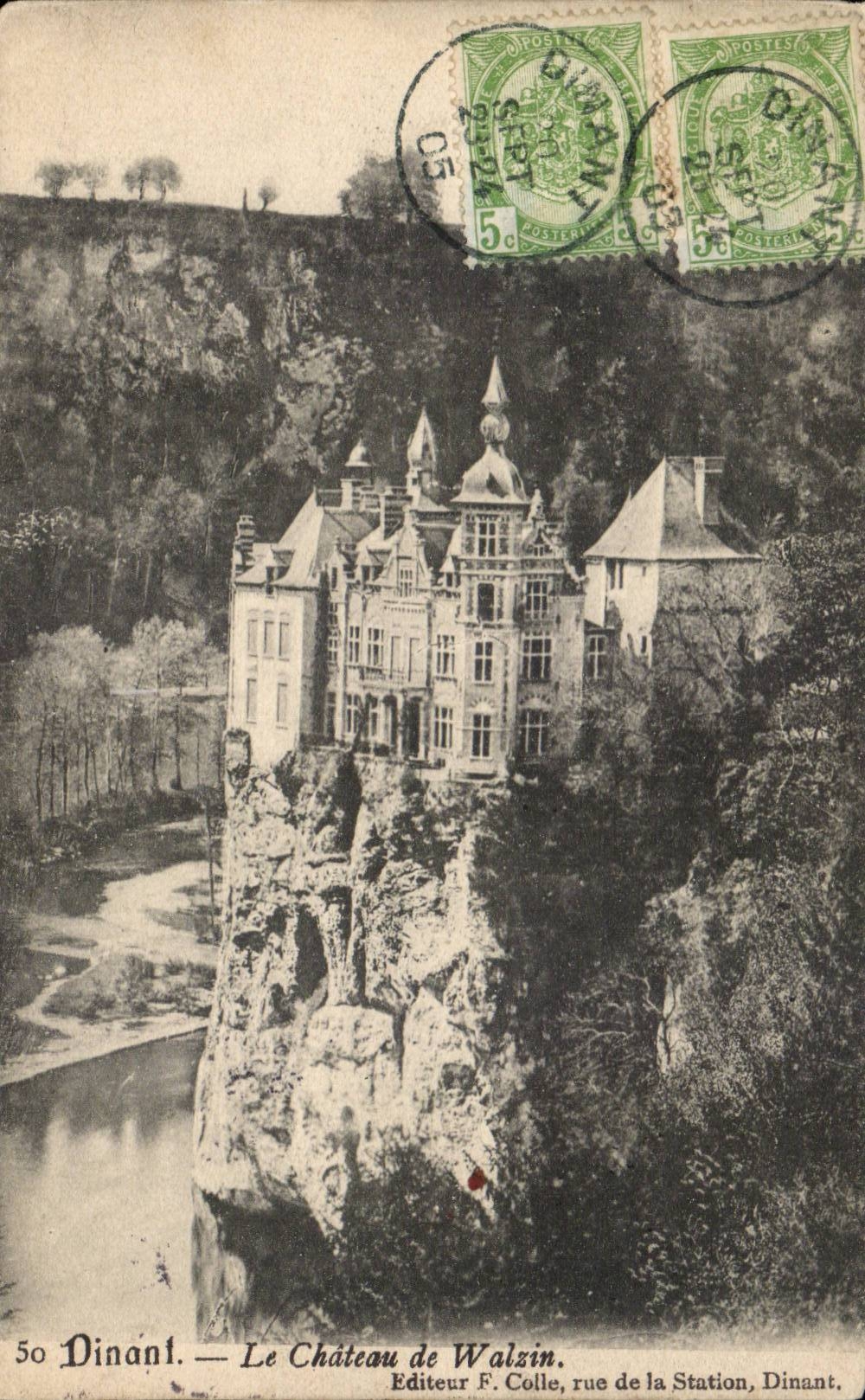 Belgie Belgien CPA welches das Schloss auf Walzin speist