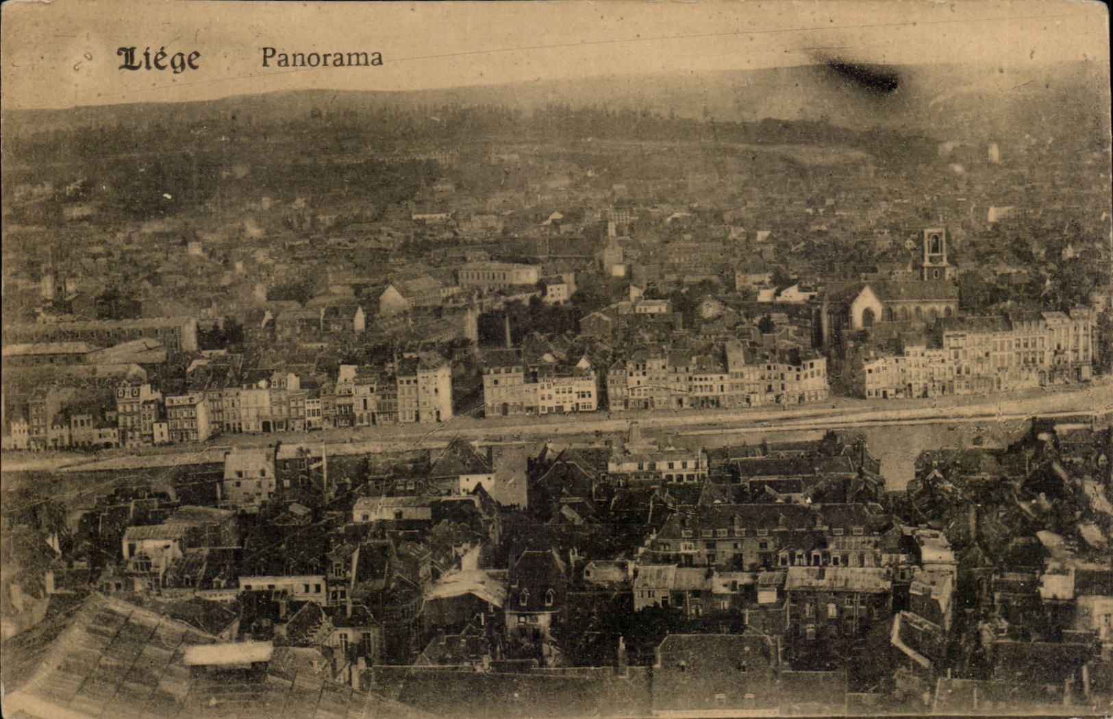 Belgie Belgium CPA Liege Panorama
