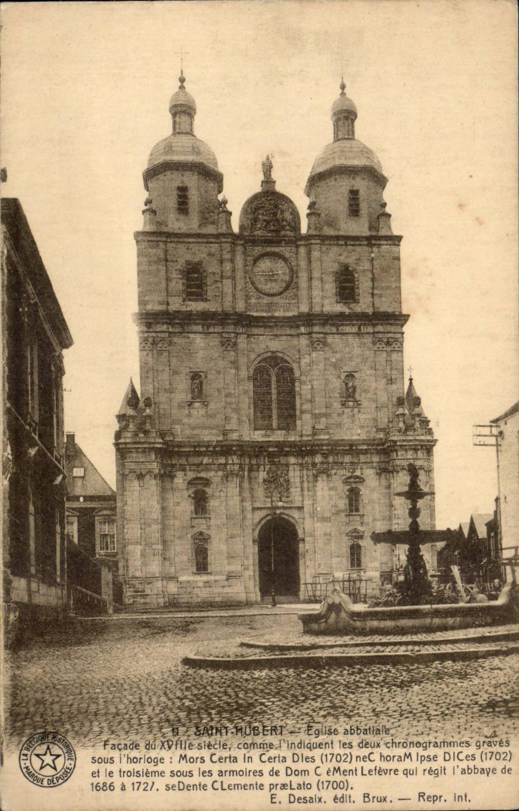 Belgie Belgium CPA Saint Hubert parish church