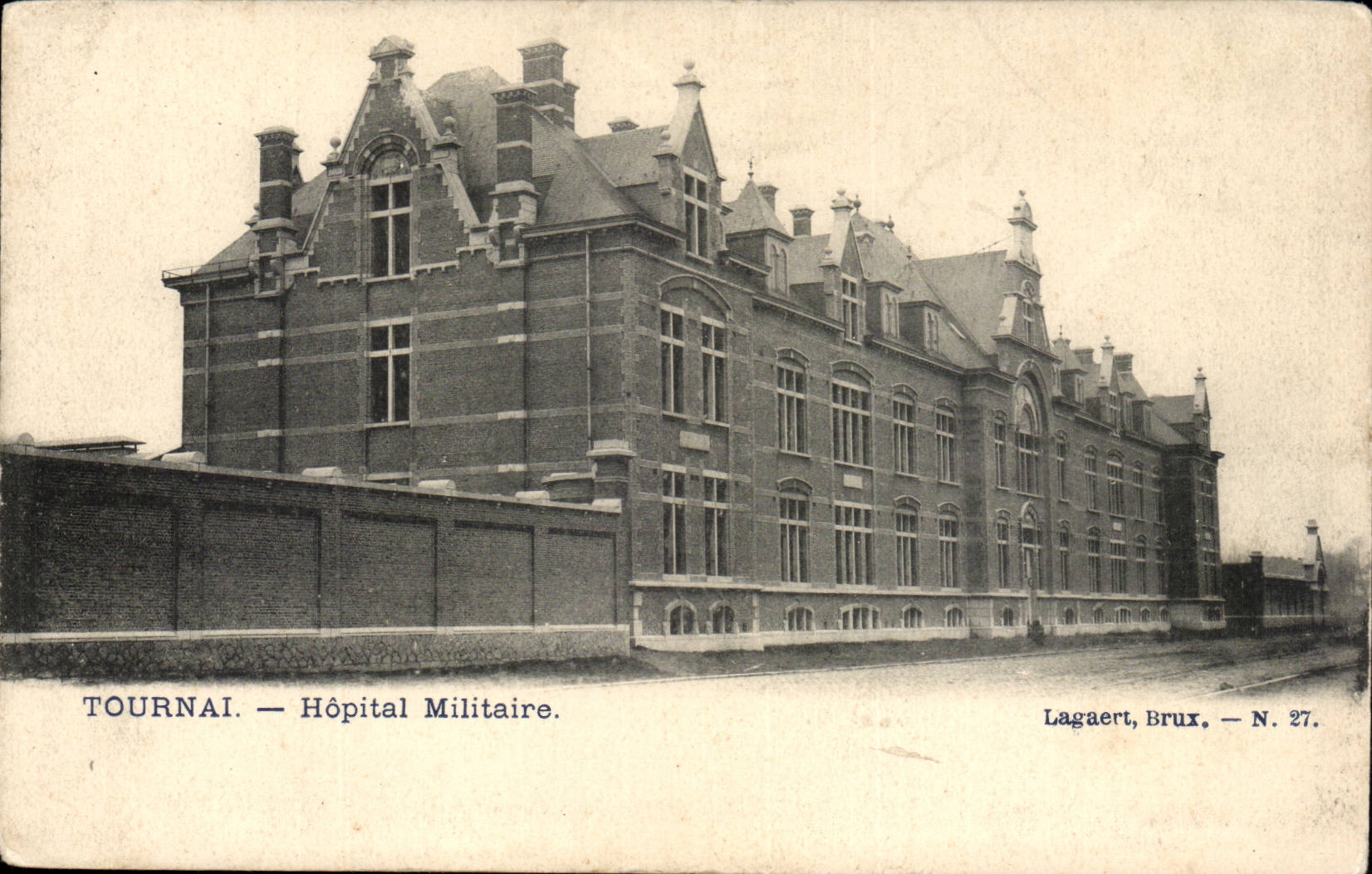 Belgie Belgique CPA Tournai Hopital militaire