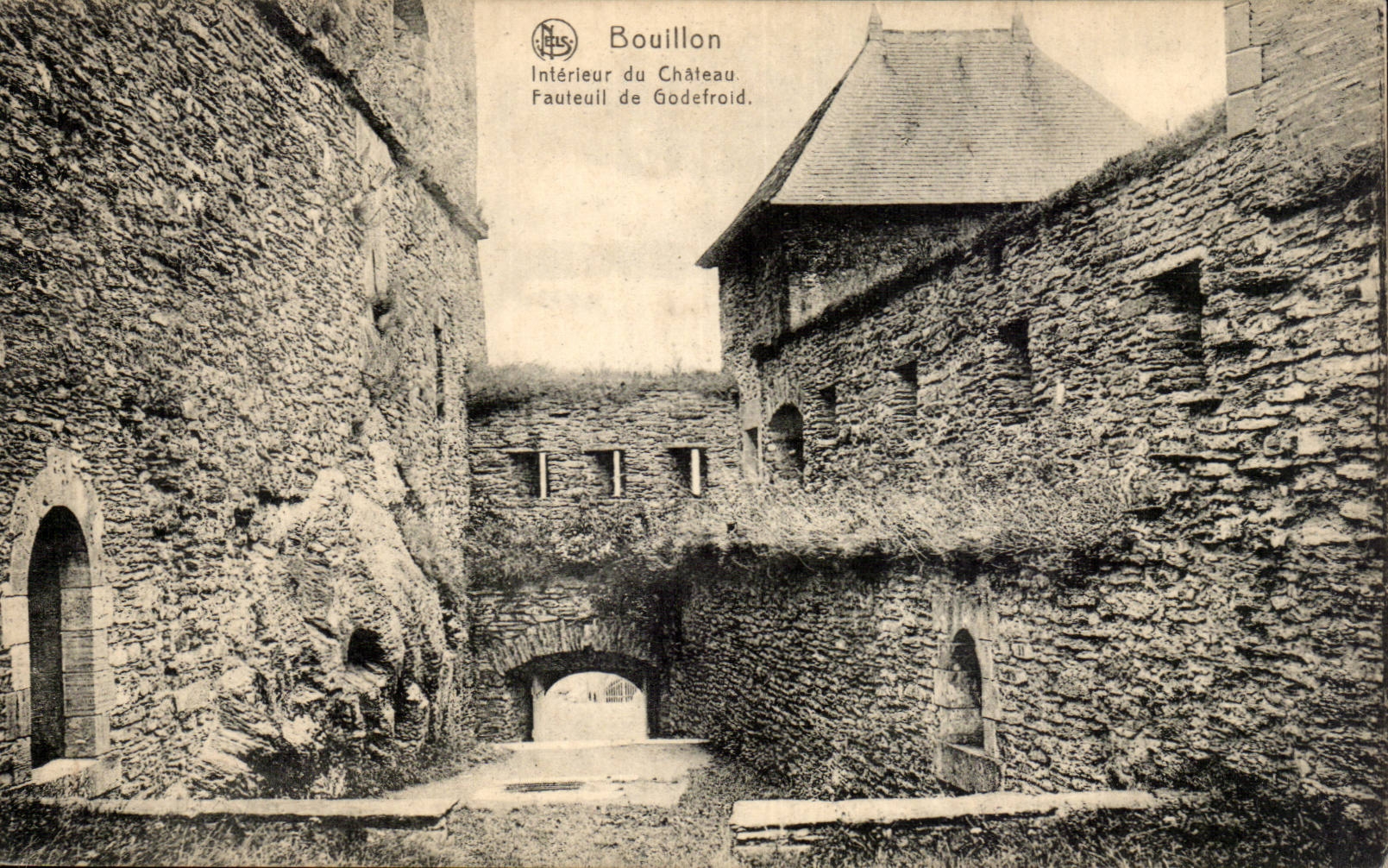 Belgie Belgium CPA Interior Bubble of the castle Armchair of Godefroid