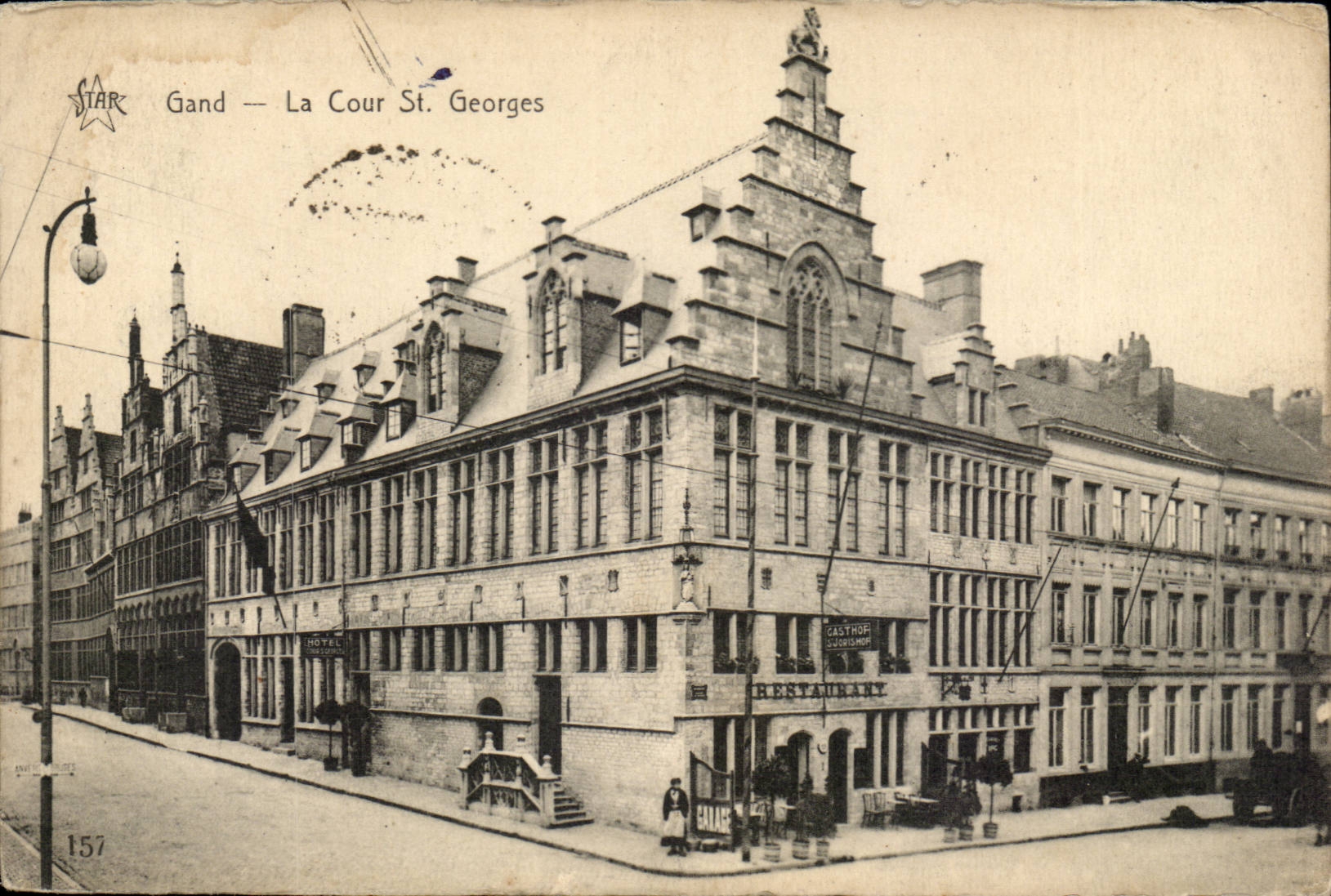 CPA Belgium Ghent the court St Georges