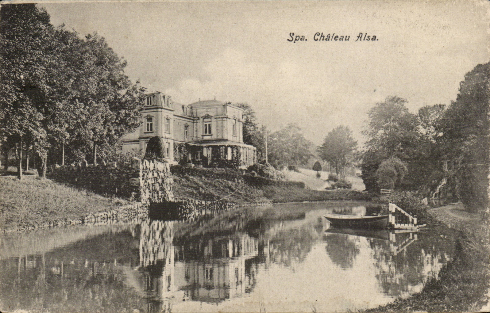 CPA Belgium Spa Alsa Castle