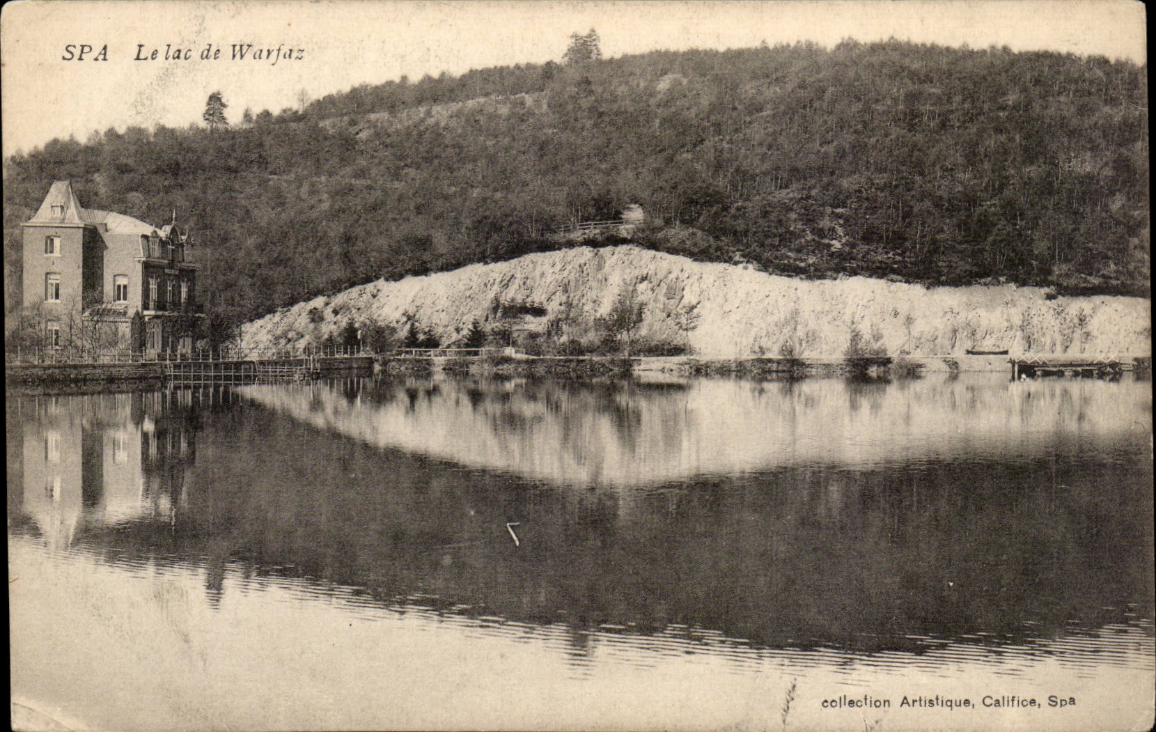 CPA Belgium Spa the Lake Warfaz