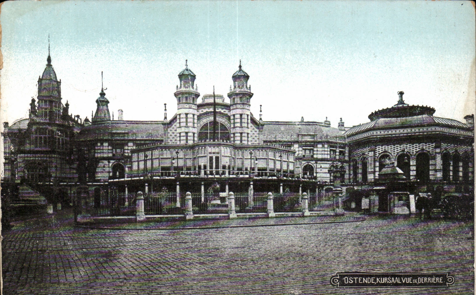 CPA Belgium Ostend Kursaal seen of behind