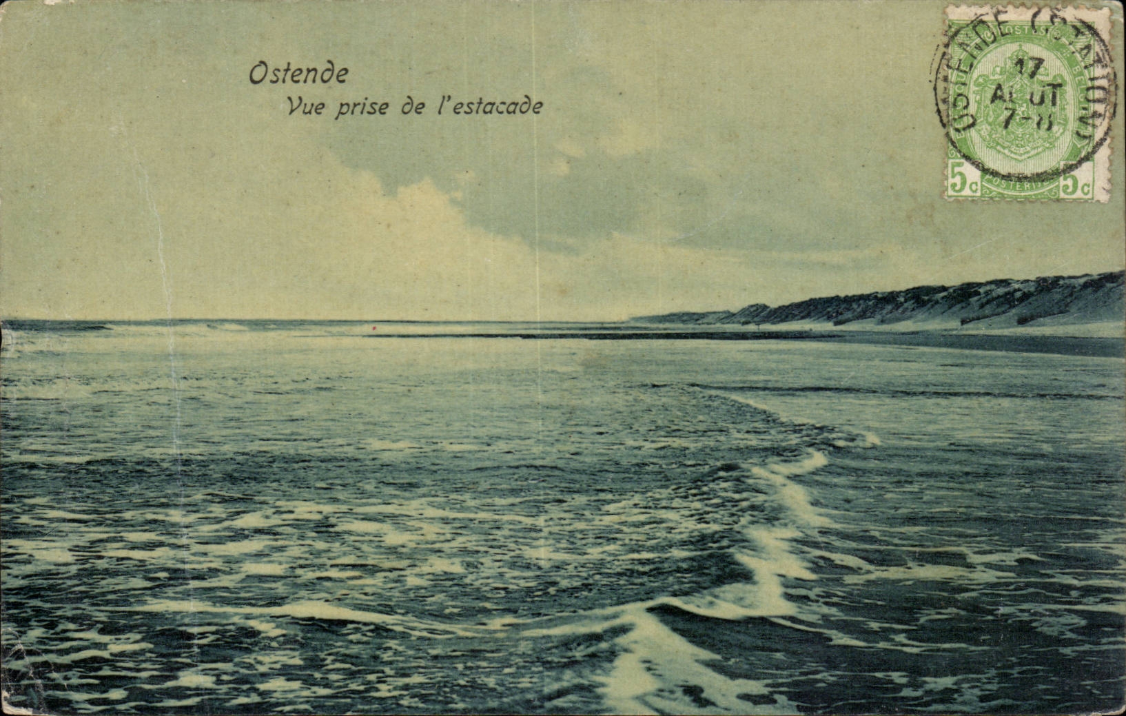 CPA Belgium Ostend Seen from of the pier