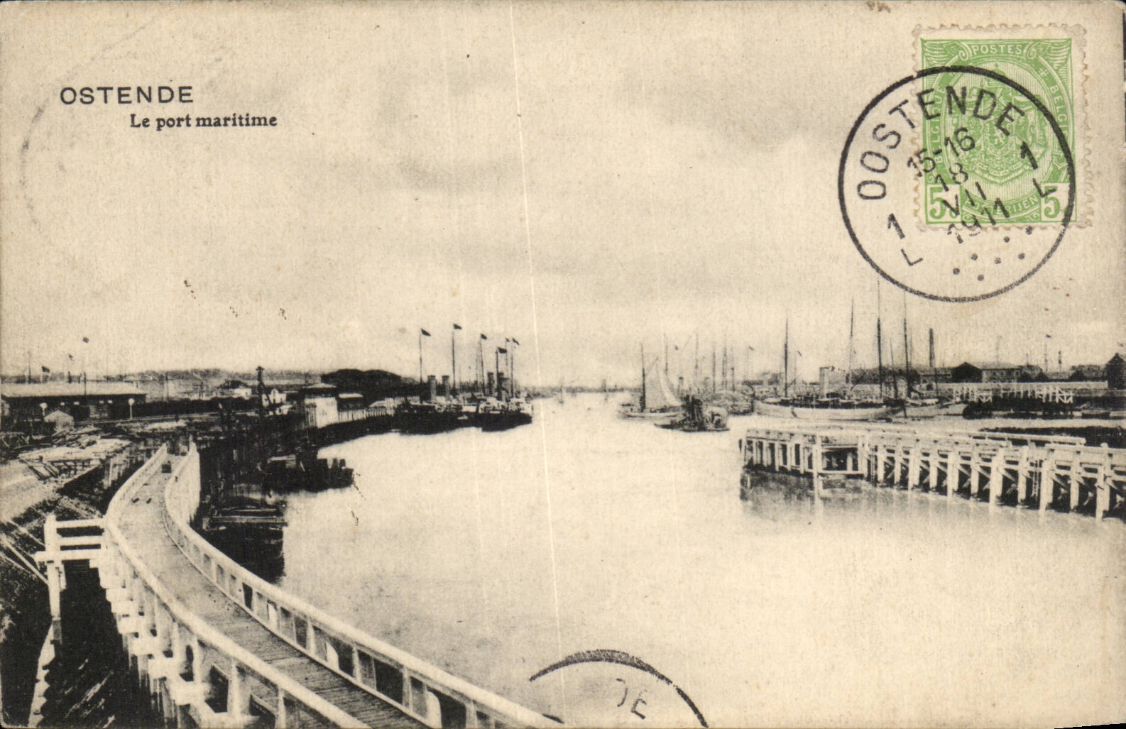 CPA Belgium Ostend the seaport