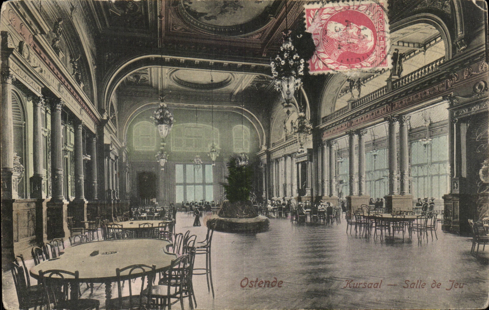CPA Belgium Ostend Kursaal Gaming room