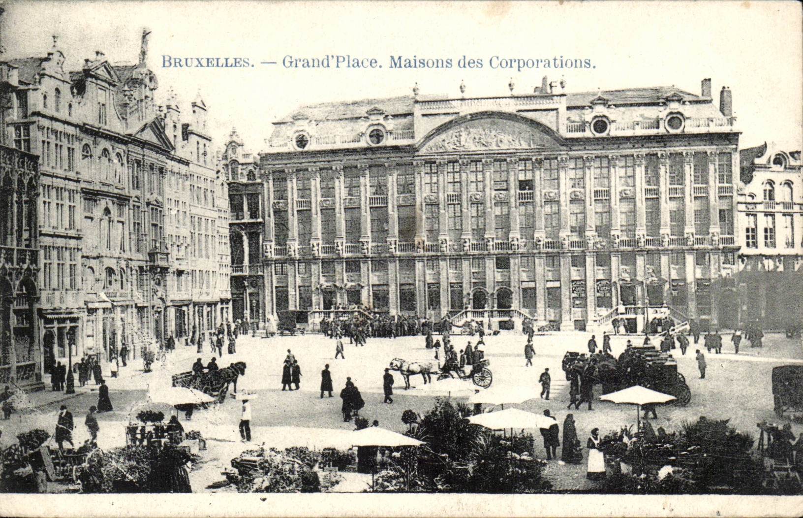 CPA Belgium Brussels Grand places house of the corporations