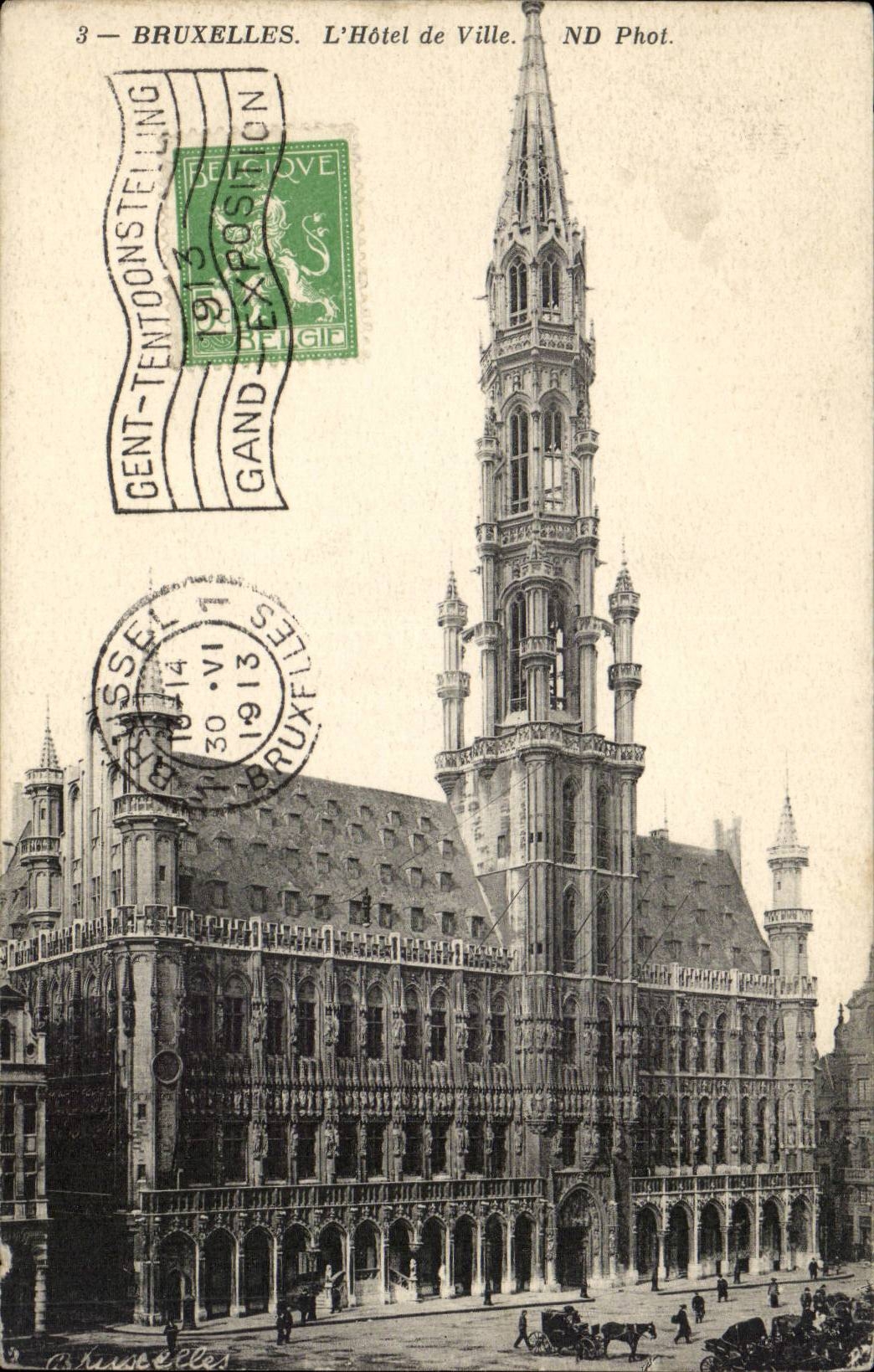 CPA Belgium Brussels the town hall